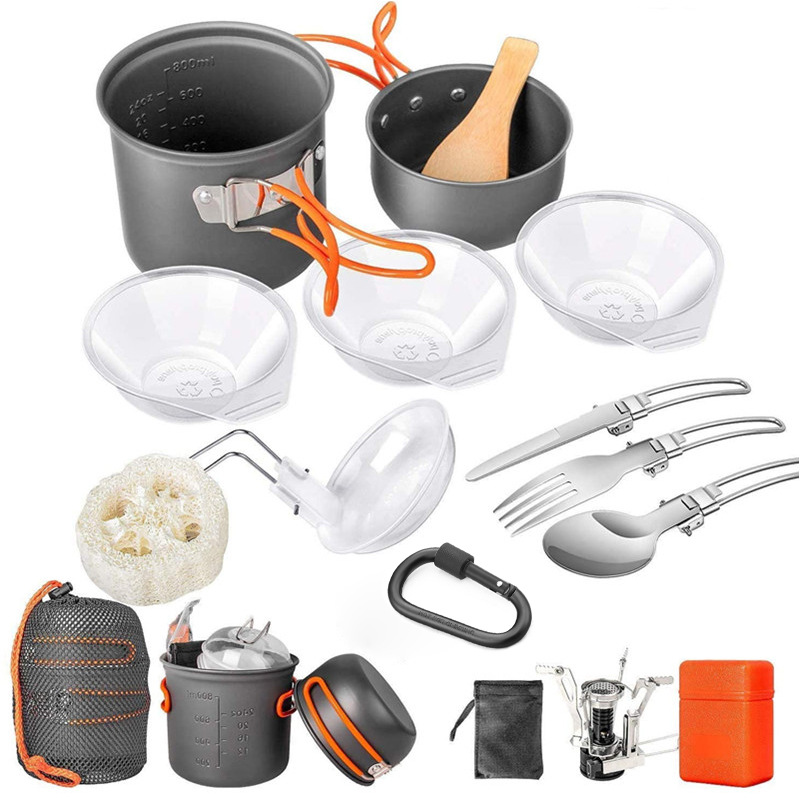 Camping Cooking Multi Tool - طقم أدوات طهي للتخييم، مجموعة أواني