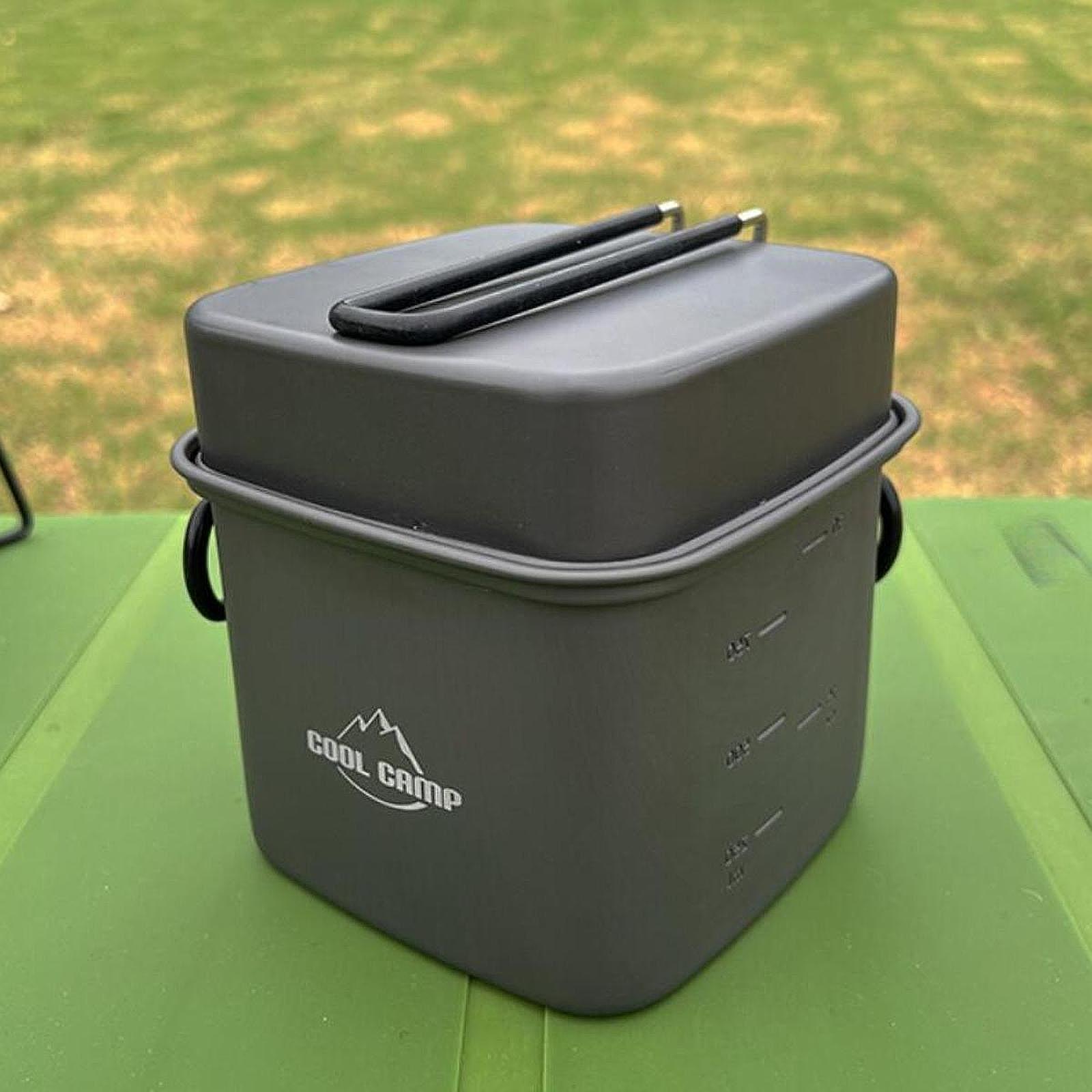 Camping Cooking Utensil Set - طقم أدوات طهي للتخييم، مقلاة خفيفة