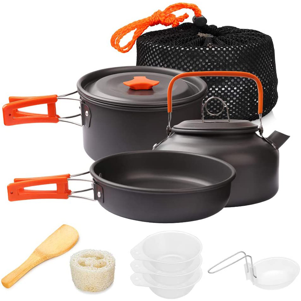 Camping Cooking Set With Bag - 1 قطعة/1 مجموعة التخييم تجهيزات المطابخ