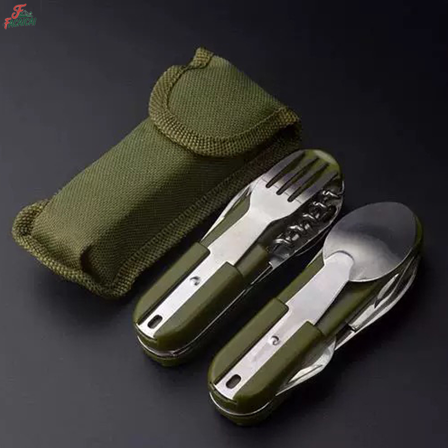 Camping Cooking Utensil Set - معدات التخييم: طقم سفر 5 في