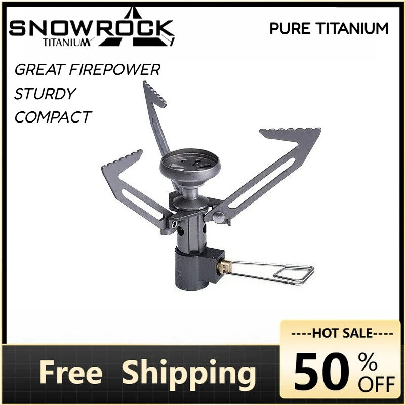 Camping Cooking All In One - موقد تخييم SNOWROCK خفيف الوزن للغاية،
