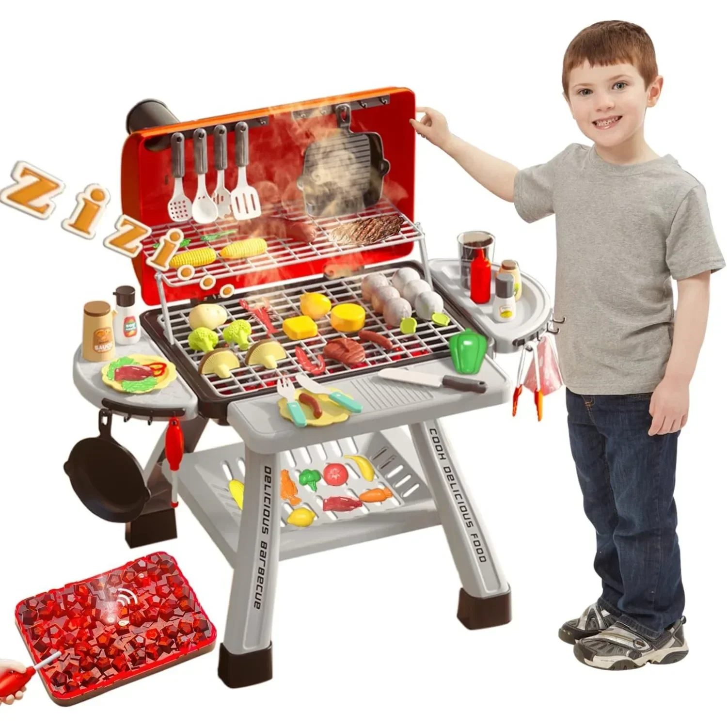Camping Cooking Kids - مجموعة ألعاب شواية الشواء للأطفال مجموعة