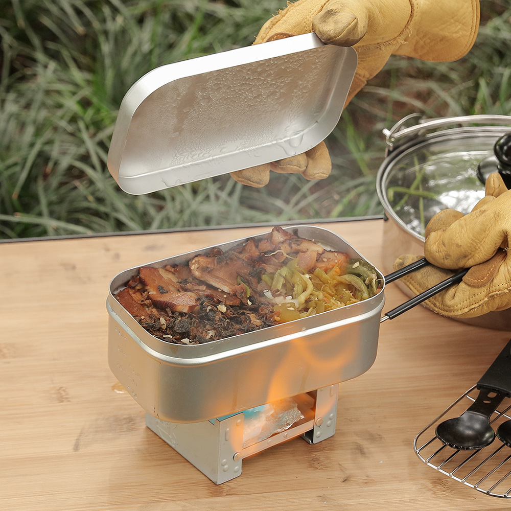 Camping Cooking Sets - مجموعة فوضى الألومنيوم الخارجية، مجموعة موقد