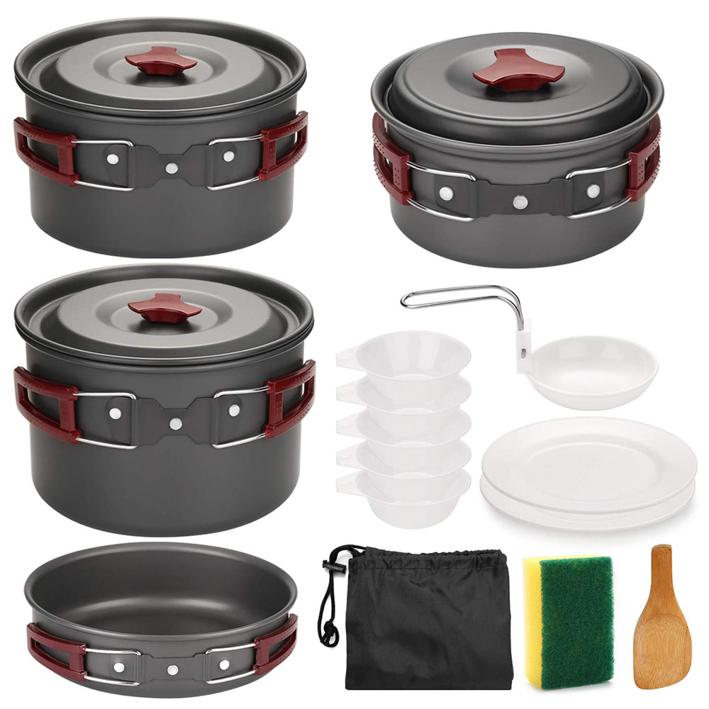 Camping Cooking Utensil Set - طقم أدوات طهي للتخييم في الهواء