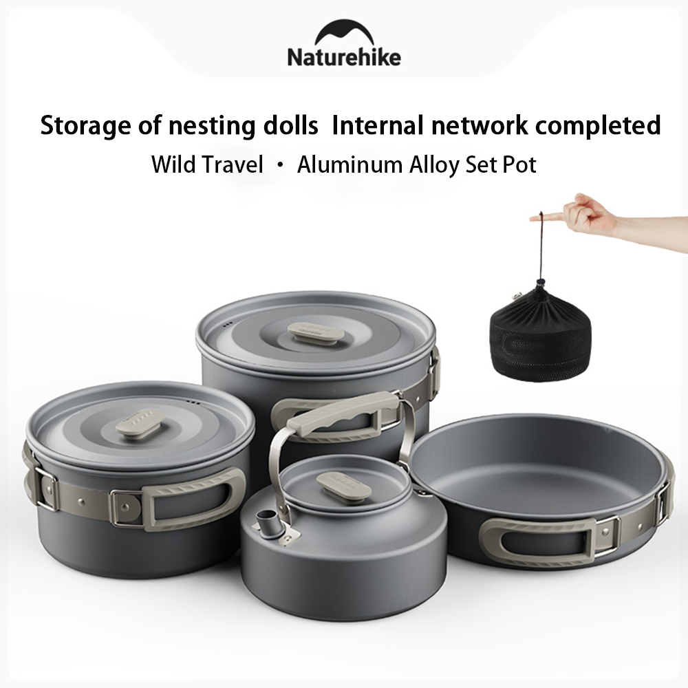 Camping Cooking Utensil Set - مجموعة أواني خارجية من Naturehike، معدات