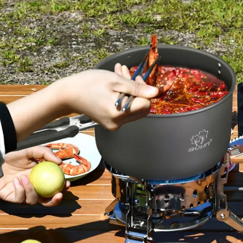 وعاء الطبخ للتخييم بولين BL200 - مراجعة Camping Cooking Set Stainless Steel وسعره