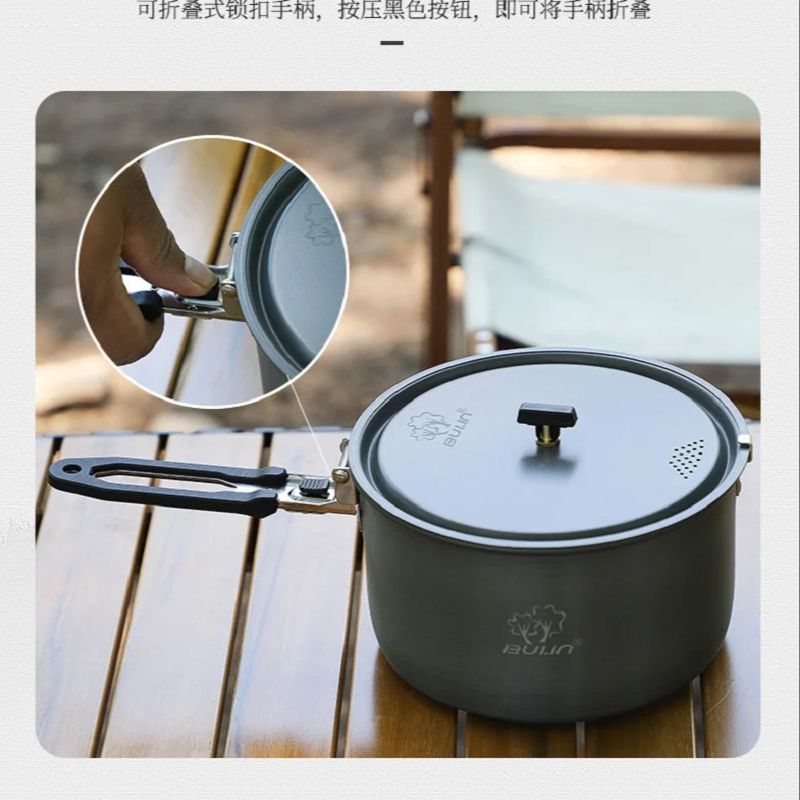 وعاء الطبخ للتخييم بولين BL200 - مراجعة Camping Cooking Set Stainless Steel وسعره