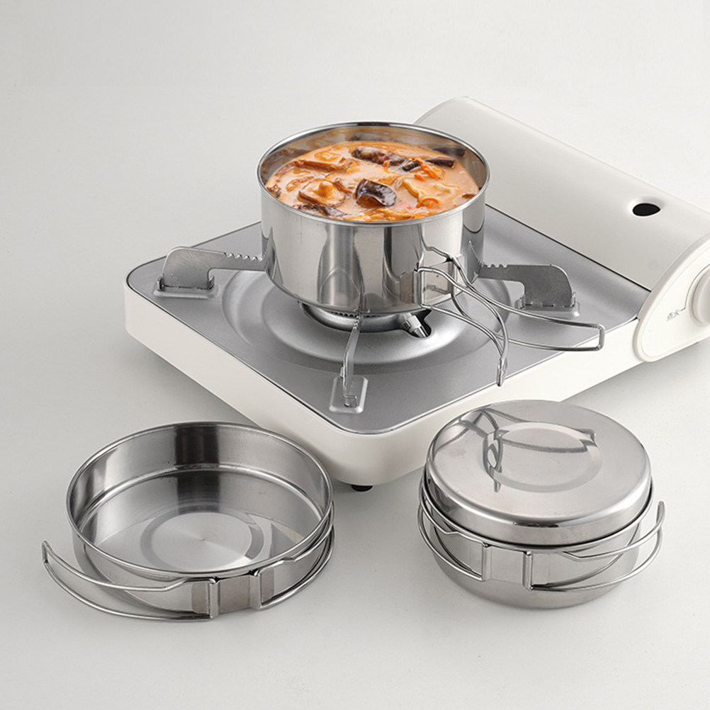 مجموعة أدوات طهي للتخييم من ال - مراجعة Camping Cooking Set Stainless Steel وسعره