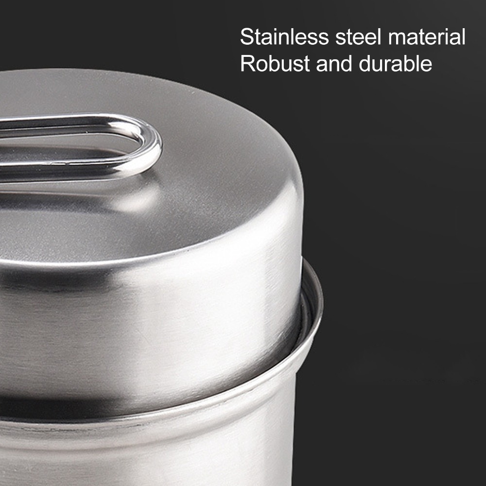طقم أواني طهي للتخييم من الفول - مراجعة Camping Cooking Set Stainless Steel وسعره