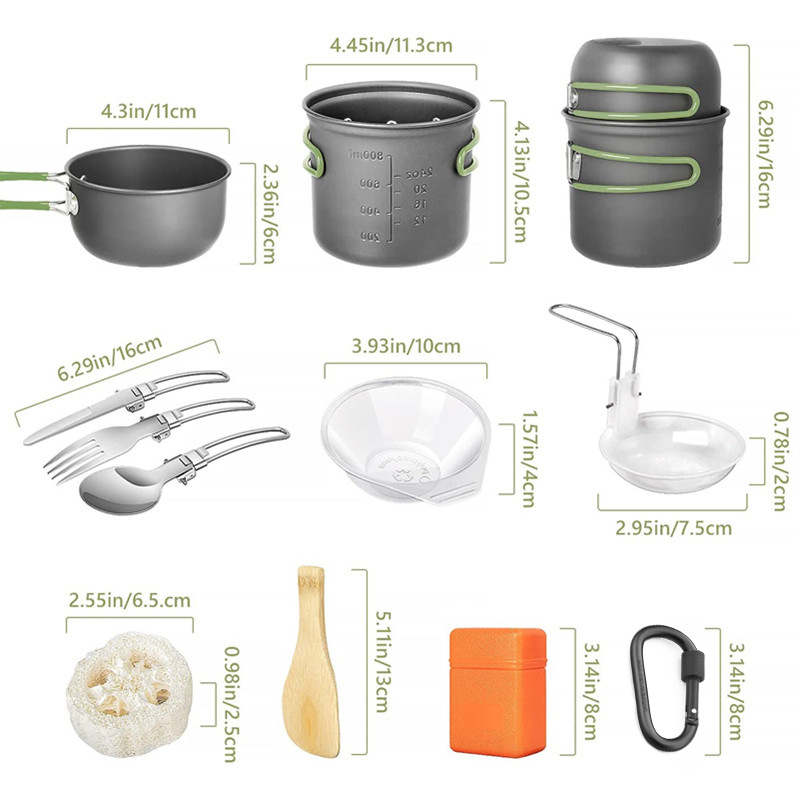 طقم أدوات طهي للتخييم، مجموعة  - مراجعة Camping Cooking Multi Tool وسعره