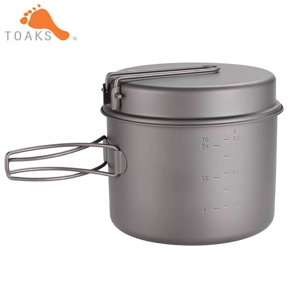 TOAKS طقم حلل استانلس ستيل خفي - مراجعة Camping Cooking Utensil Set وسعره