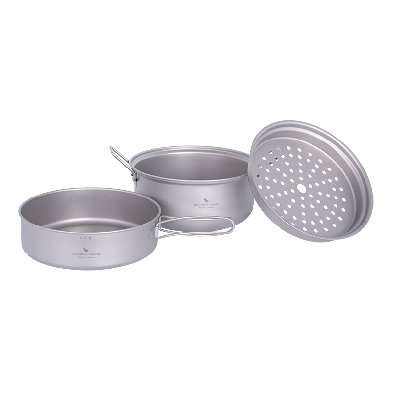 طقم أواني طهي التيتانيوم من Bo - مراجعة Camping Cooking Sets وسعره