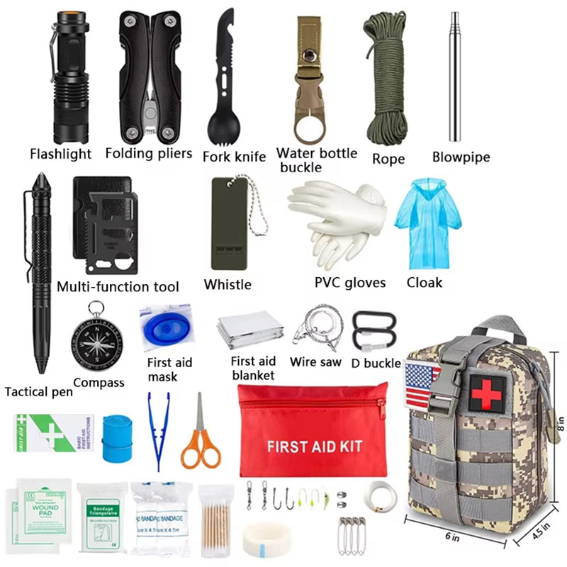 طقم الإسعافات الأولية للتخييم  - مراجعة Camping Cooking Set With Bag وسعره