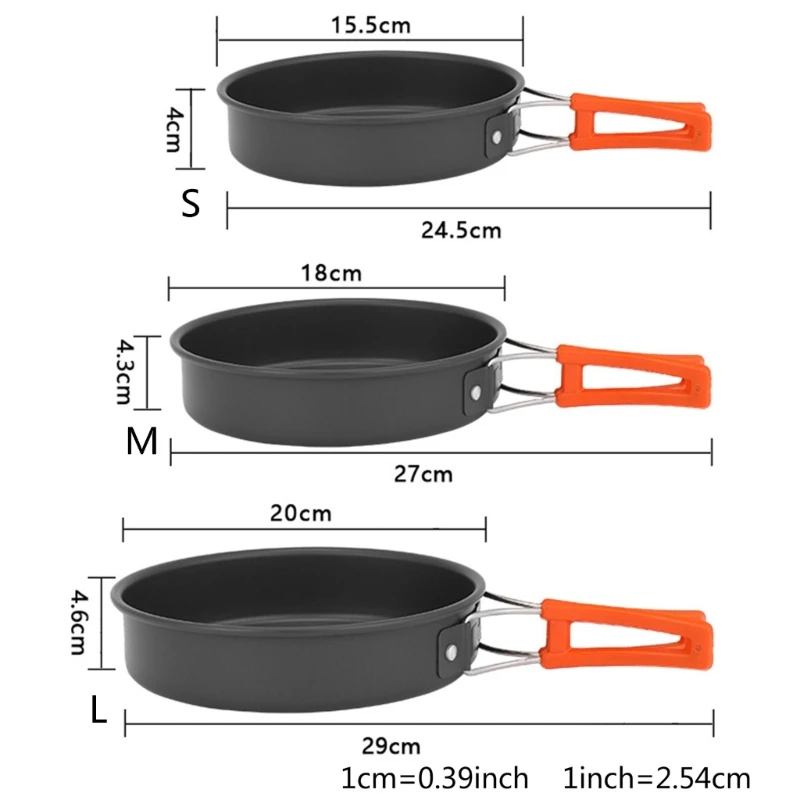 مقلاة قلي محمولة مع حقيبة تخزي - مراجعة Camping Cooking Sets وسعره