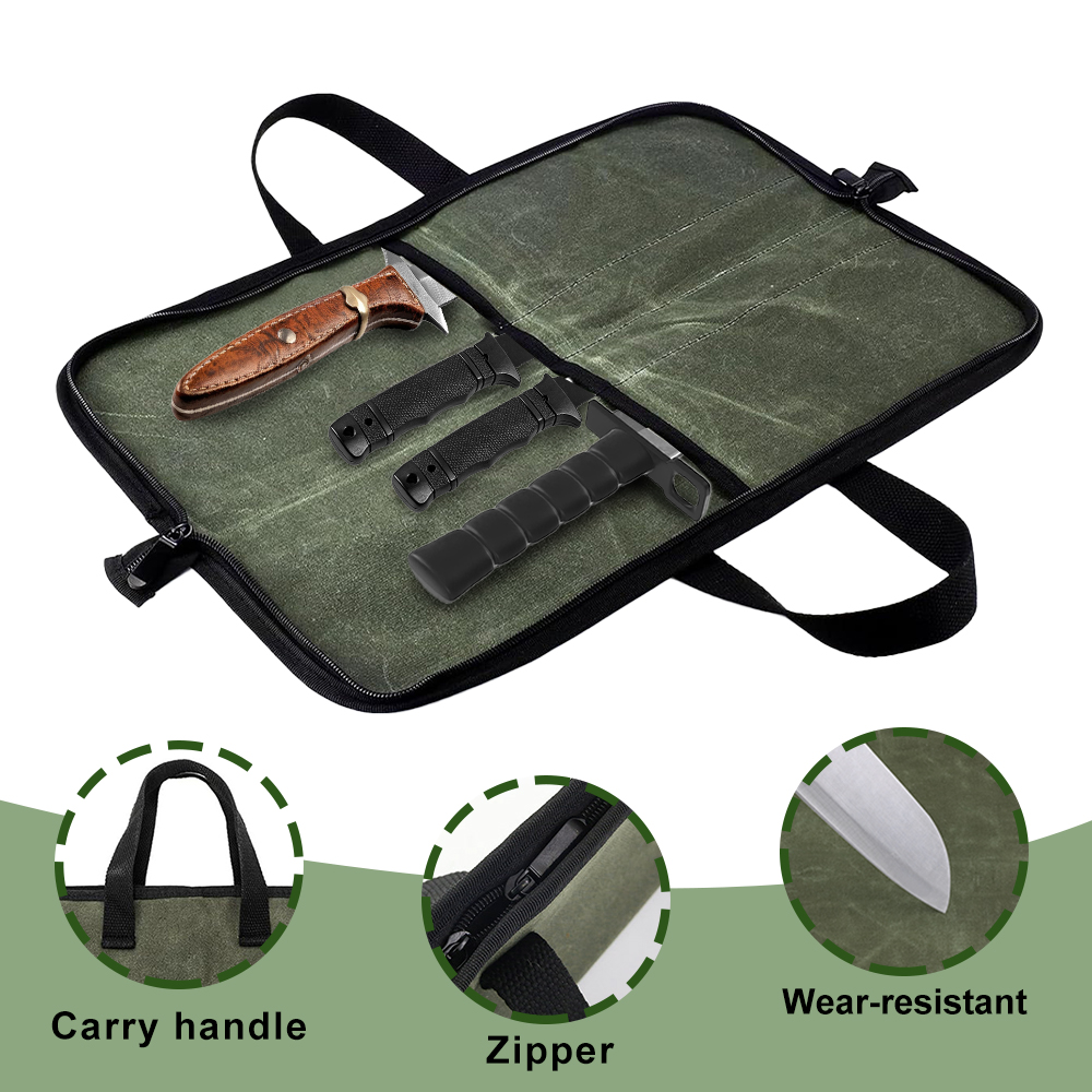 حقيبة لف السكاكين من القماش ال - مراجعة Camping Cooking Multi Tool وسعره