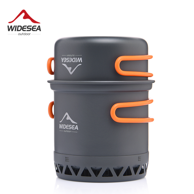 Widesea وعاء التخييم 1.3L 2.3L - مراجعة Quechua Camping Cooking Set وسعره