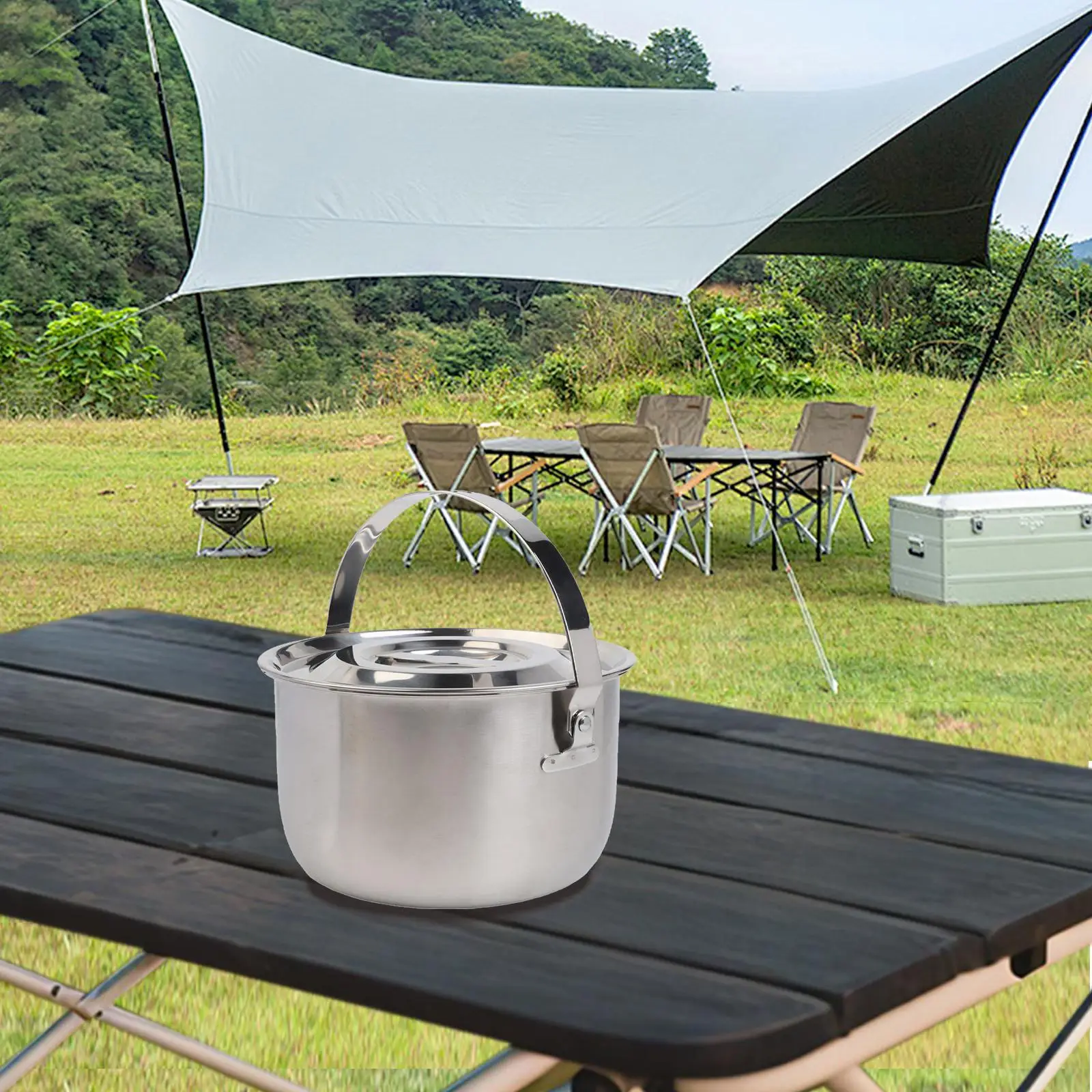 وعاء تخييم مصنوع من الفولاذ ال - مراجعة Camping No Cooking Meals وسعره