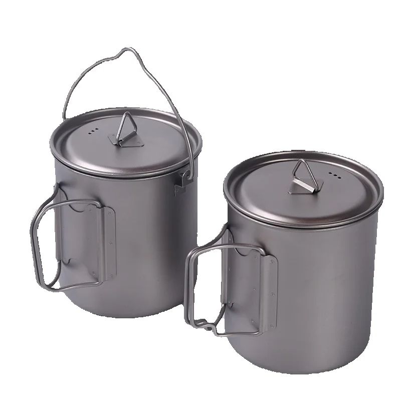 أكواب التخييم التيتانيوم 450 م - مراجعة Camping Cooking Gear وسعره
