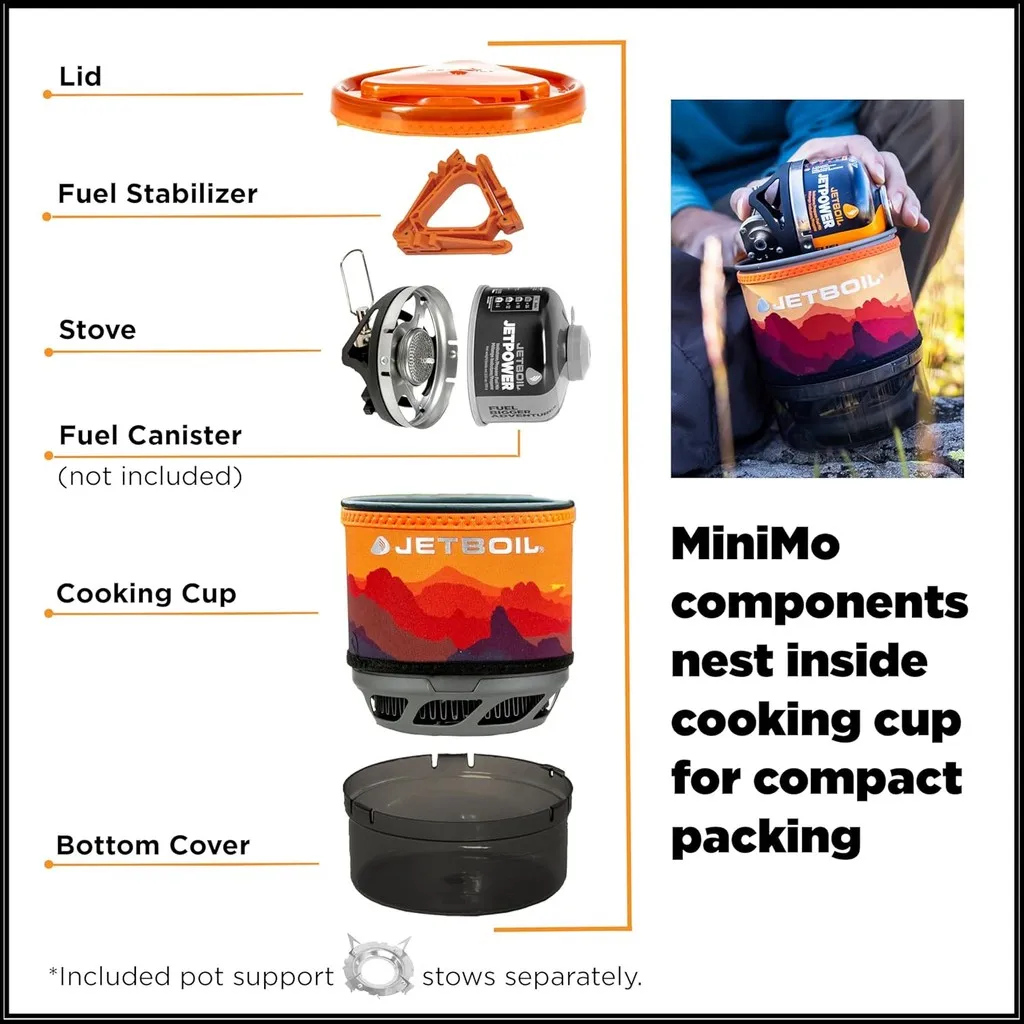 نظام طهي Jetboil MiniMo للتخيي - مراجعة Camping Cooking Jetboil وسعره