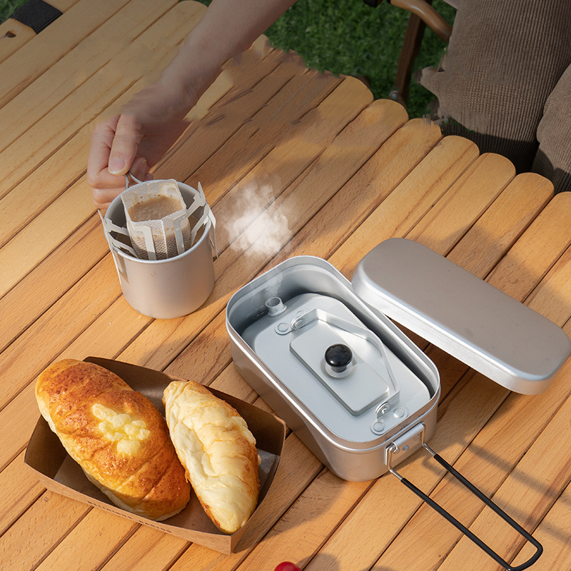 خفيفة المحمولة نزهة غلاية ، ال - مراجعة Camping Cooking Utensil Set وسعره