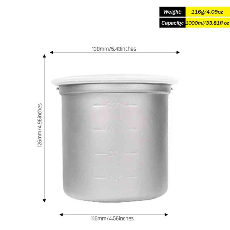 Silverant Camping Titanium Pot - مراجعة Camping Cooking Set With Bag وسعره