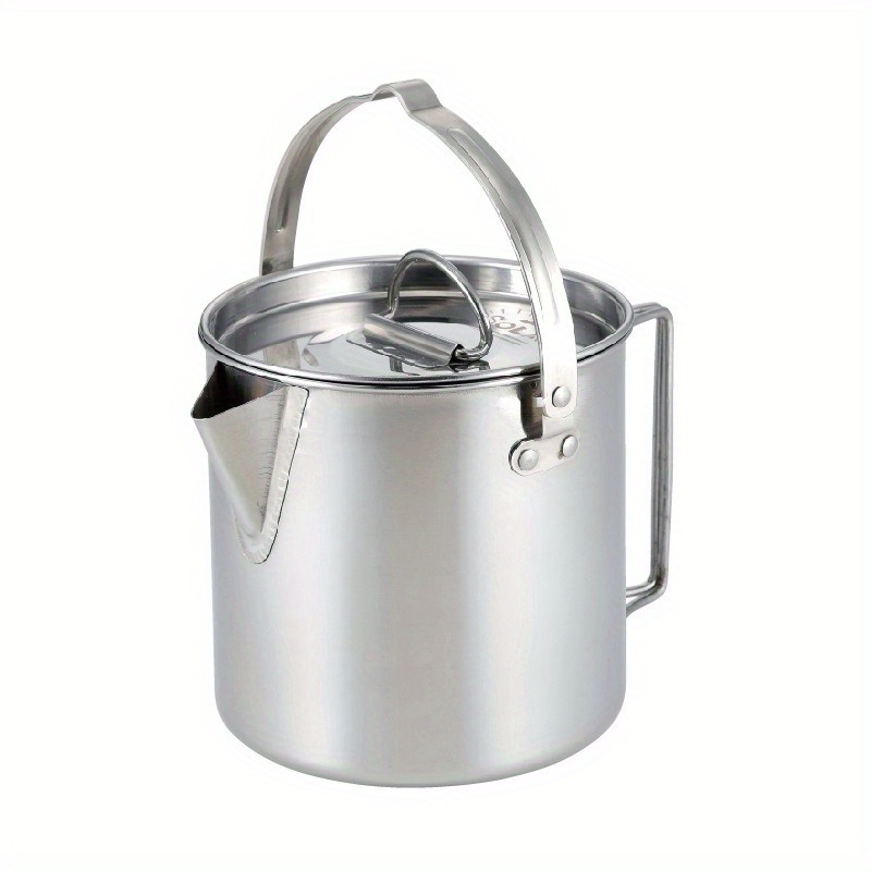 1 قطعة غلاية فولاذية مدمجة ومح - مراجعة Camping Cooking Set Stainless Steel وسعره