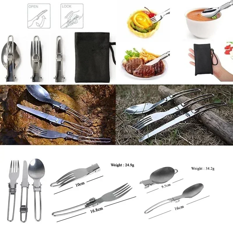 جديد التخييم وعاء المحمولة في  - مراجعة Camping Cooking Utensil Set وسعره