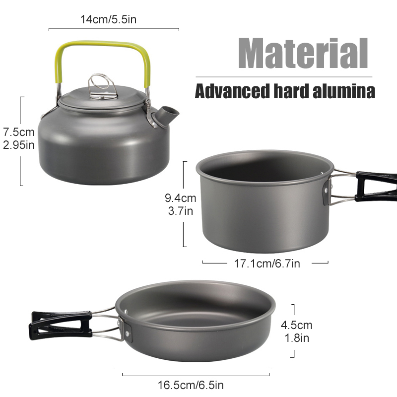 WESTTUNE التخييم طقم حلل استان - مراجعة Camping Cooking Utensil Set وسعره