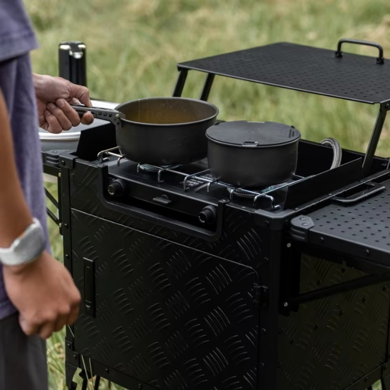 محطة مطبخ خارجية قابلة للطي مت - مراجعة Camping Cooking All In One وسعره