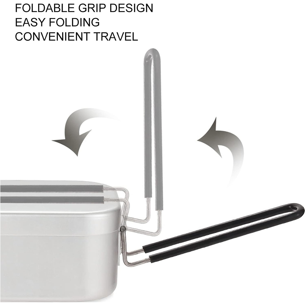 800 مللي صناديق الغداء الألومن - مراجعة Camping Cooking Sets وسعره