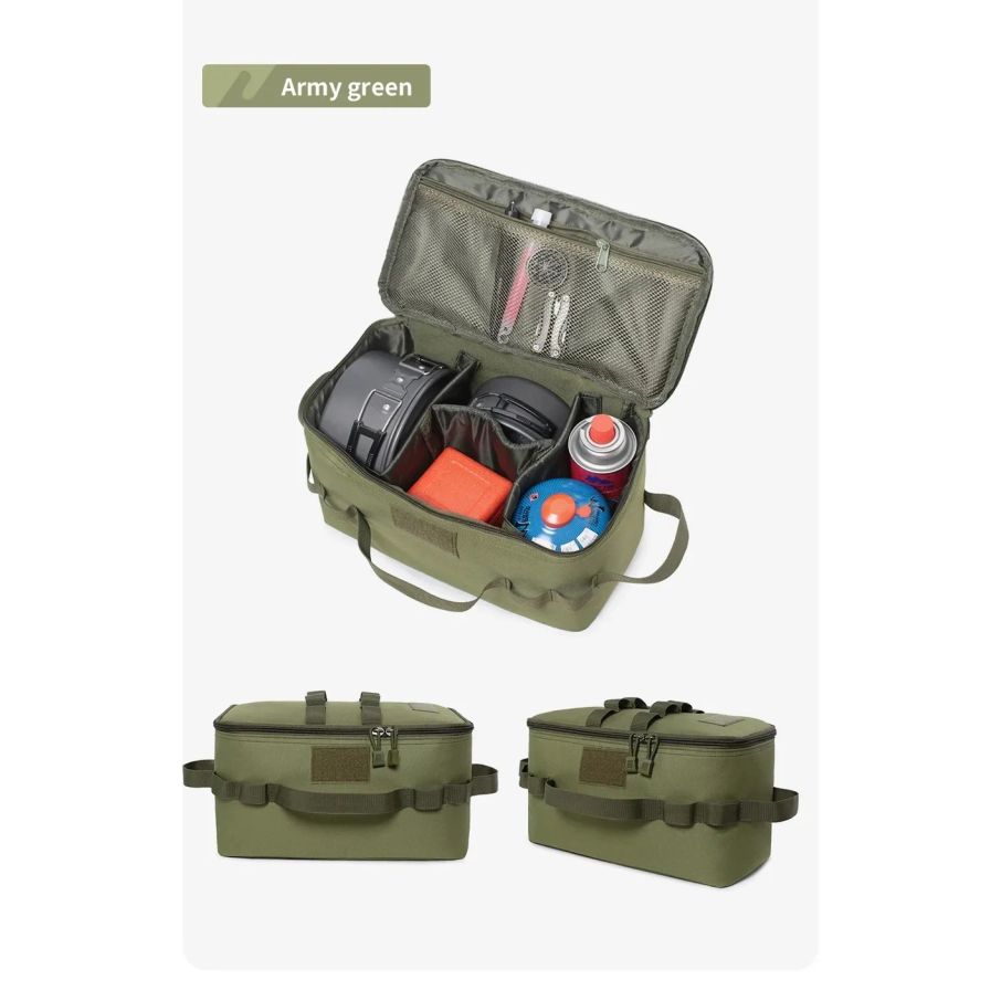 حقيبة تخزين كبيرة السعة للتخيي - مراجعة Camping Cooking Set With Bag وسعره