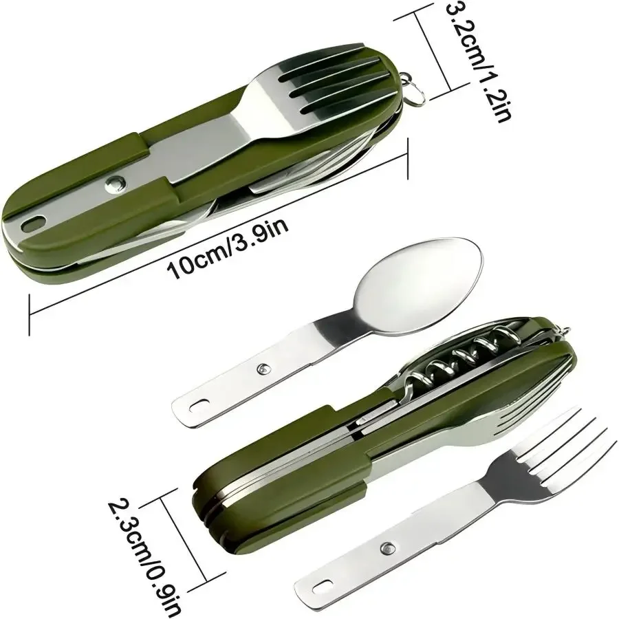 معدات التخييم: طقم سفر 5 في 1  - مراجعة Camping Cooking Utensil Set وسعره