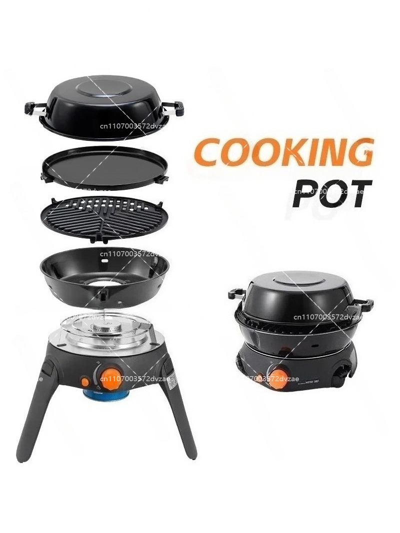 موقد غاز متعدد الوظائف للاستخد - مراجعة Camping Cooking Gear وسعره