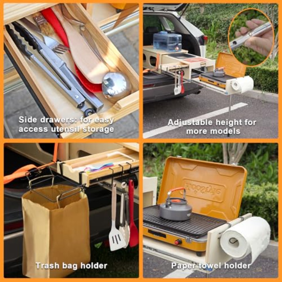 نظام مطبخ متنقل قابل للسحب، صن - مراجعة Camping Cooking All In One وسعره