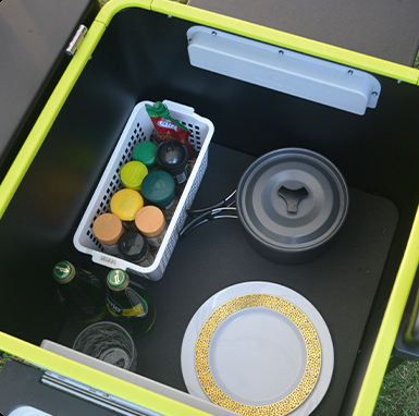 صندوق تخزين قابل للطي للطبخ في - مراجعة Camping Cooking Multi Tool وسعره