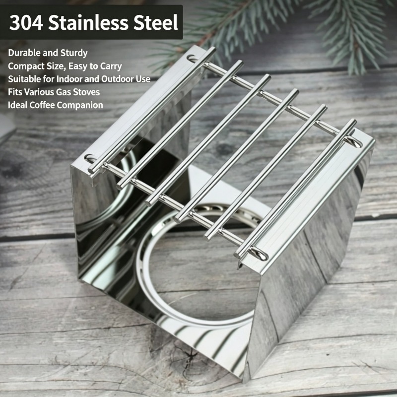 حامل قهوة مربع من الفولاذ المق - مراجعة Camping Cooking Set Stainless Steel وسعره