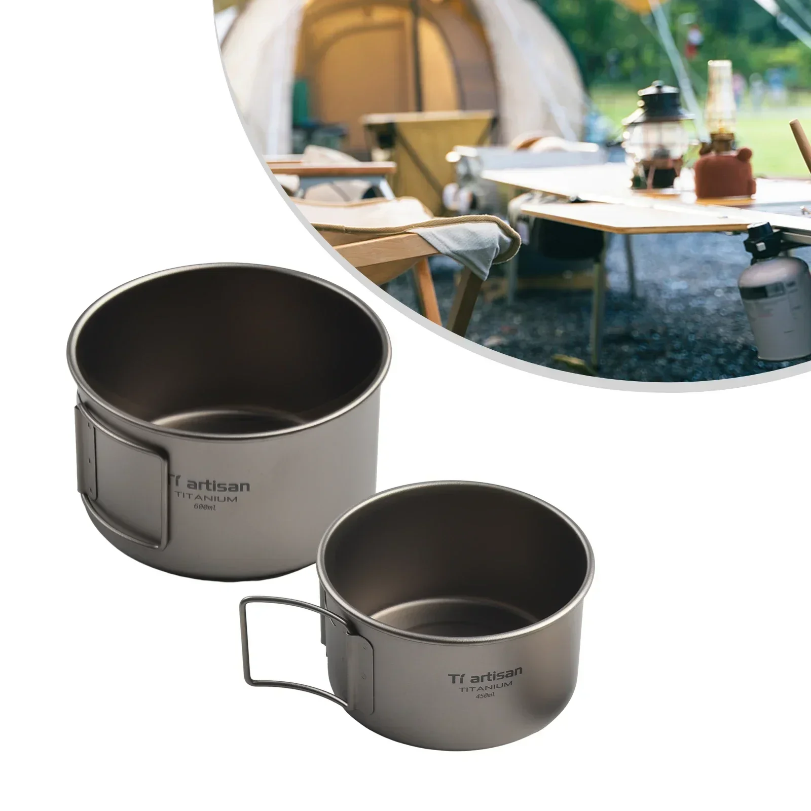 وعاء التيتانيوم مع مقبض قابل ل - مراجعة Camping Cooking Sets وسعره