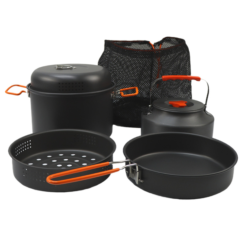 مجموعة أدوات طهي خارجية ، وعاء - مراجعة Camping Cooking Sets وسعره
