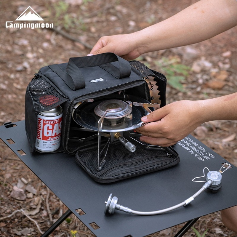 CAMPINGMOON BKXD-5F-B بطاقة صغ - مراجعة Camping Cooking Set With Bag وسعره