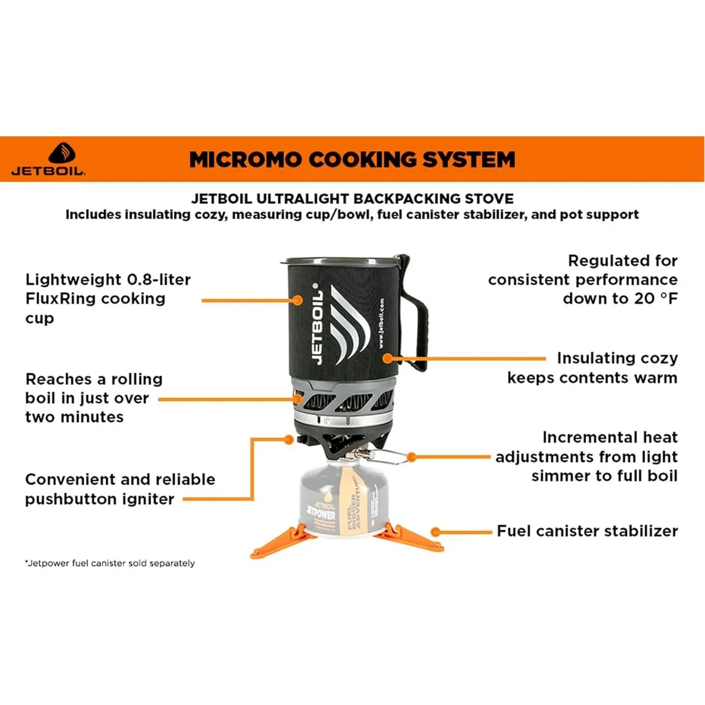 نظام طهي Jetboil MicroMo خفيف  - مراجعة Camping Cooking Jetboil وسعره