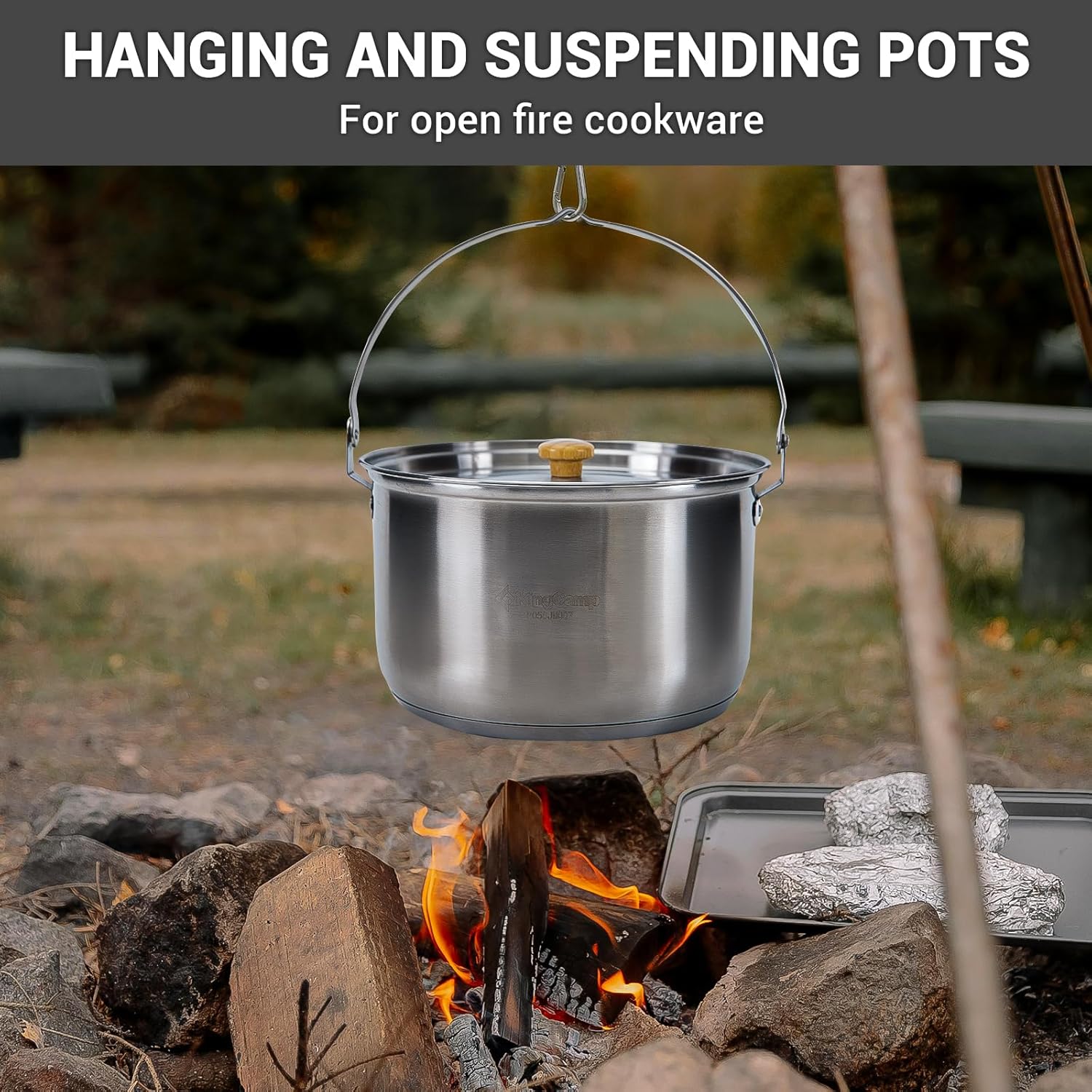 طقم أواني طهي للتخييم من الفول - مراجعة Camping Cooking Set With Bag وسعره