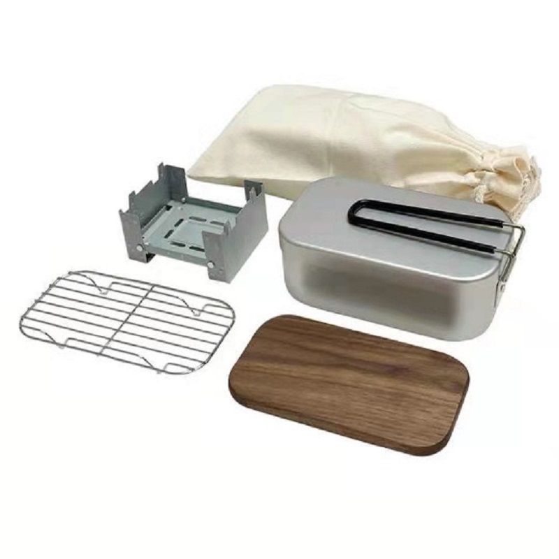 مجموعة فوضى الألومنيوم الخارجي - مراجعة Camping Cooking Sets وسعره