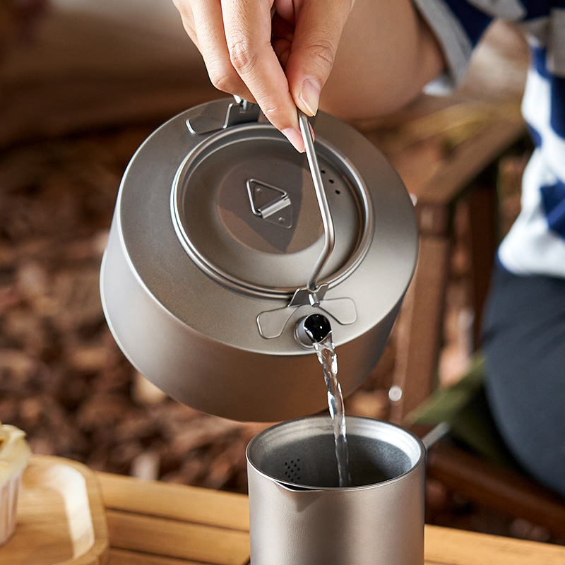 غلاية مياه الطبخ للتخييم، غلاي - مراجعة Camping Cooking Set Stainless Steel وسعره